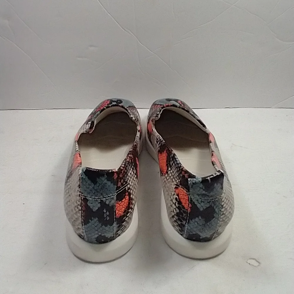 Franco Sarto Boston Snake Embossed Slip-On Loafers Shoes Women's sz 7.5M